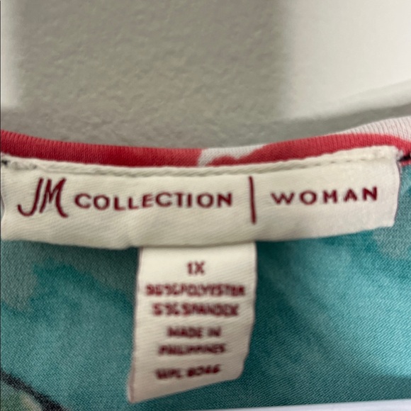 JM Collection Multicolor Floral Blouse - Picture 2 of 6